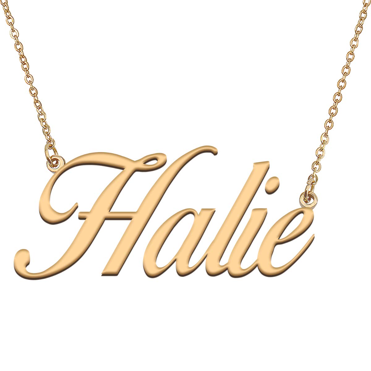 HUAN XUN Customized Custom Simple Any Name Necklace