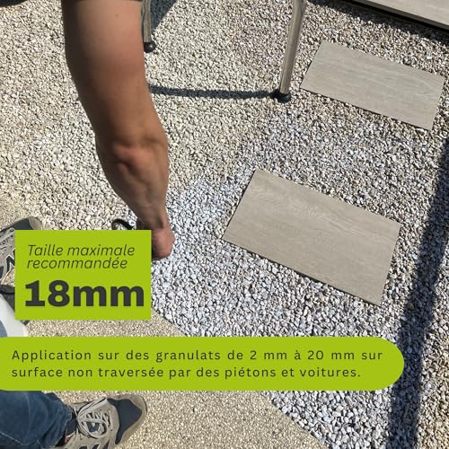 Qualis Technologie Mineralspray Gravel Glue to Maintain and Stabilise Pebbles and Aggregates 5 Litres (8 to 15 m²)