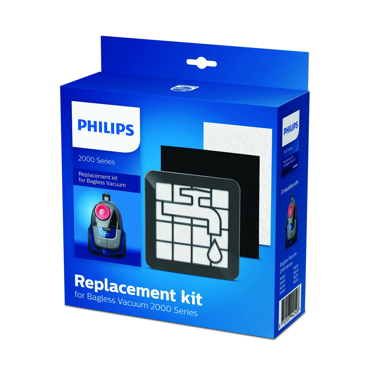 Kit d'entretien anti-poussiere pour aspirateur sans sac Philips Série 2000 XV1220/01