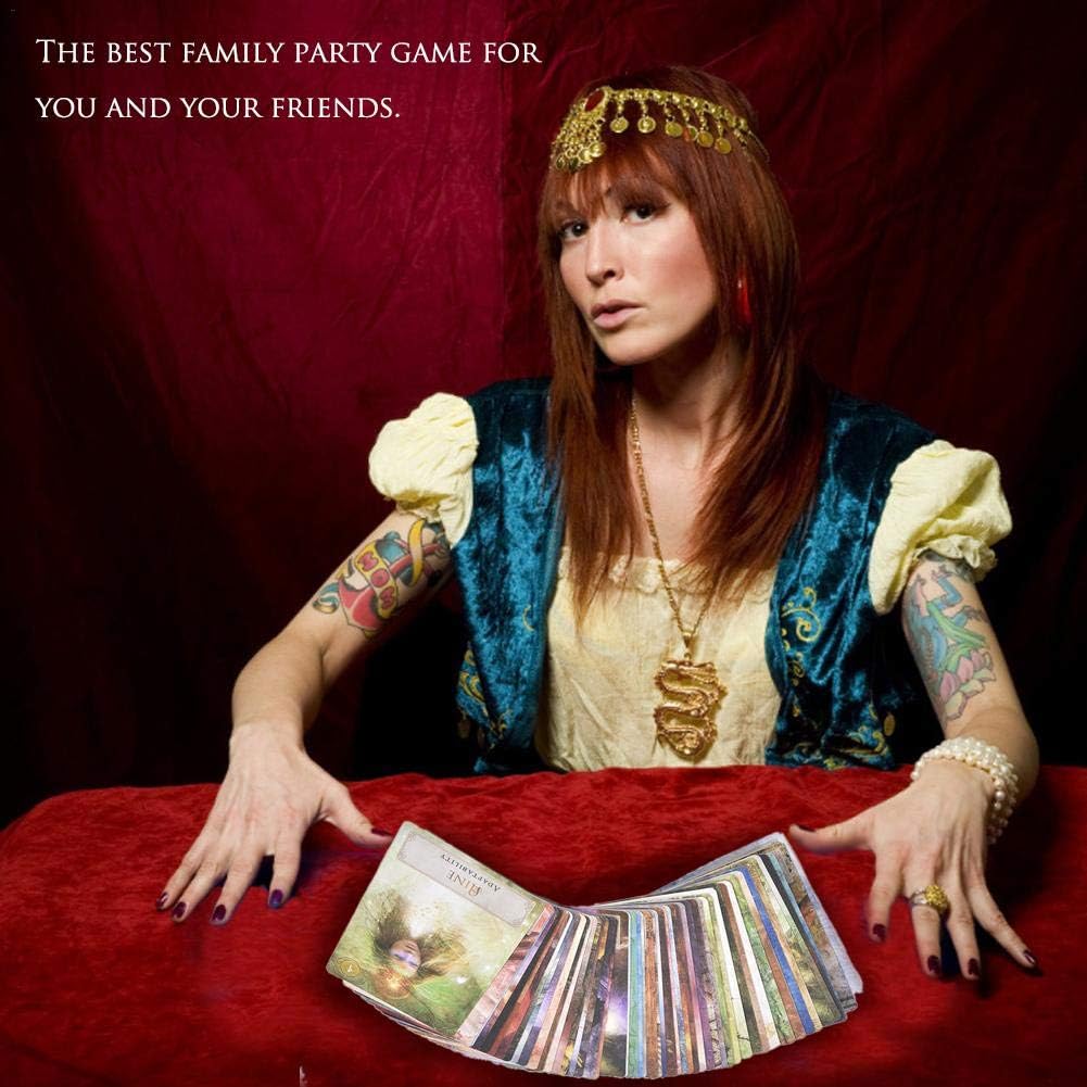 Findema Tarot Cards,Goddess Power Oracle: Deck And Guidebook Cards,52 Sheets Tarot Table Game Cards For Family Gathering Party cozy