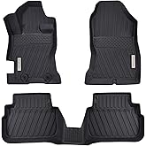 XINSHANGXIU Floor Mats Compatible for 2018-2023 Subaru Crosstrek /2017-2023 Subaru Impreza, TPE All Weather Protection Slush 1st & 2nd Row Floor Liners Black
