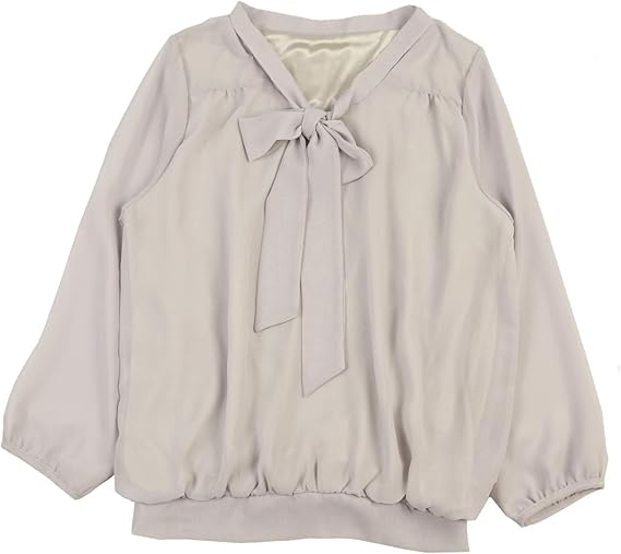 Amazon シフォンリボン付き七分袖ブラウス リボンタイ ボウタイ レディース フォーマル スーツ 入学式 ママ インナー シャツ ブラウス 通販
