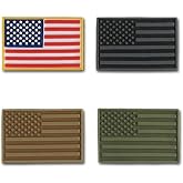 Rapdom Tactical USA Flag Tactical Rubber Patch, Multicolor, 1.5" x 1" (1 Pack)