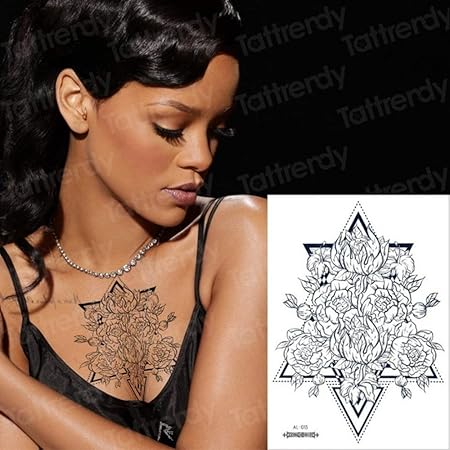 Handaxian 3pcsoiseau Et Fleur Totem Autocollant De Tatouage