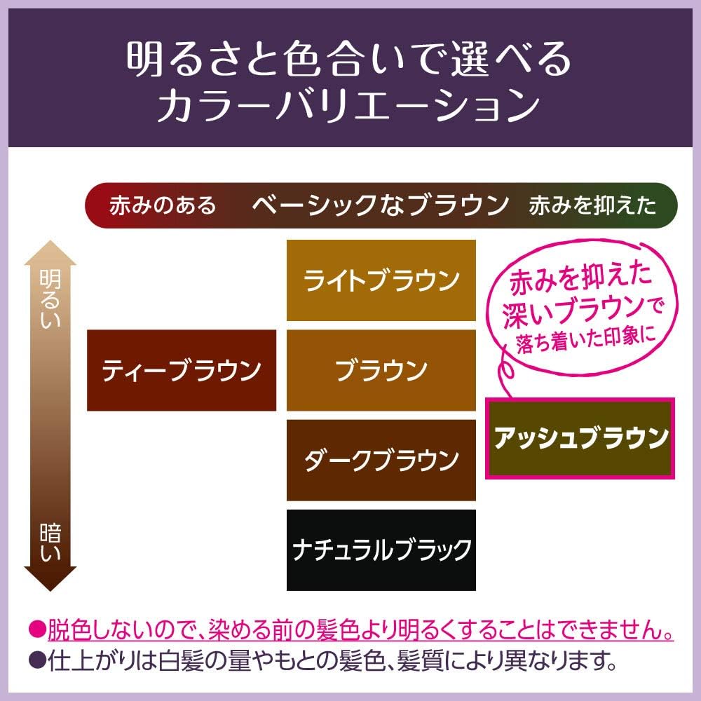 ブローネヘアマニキュア アッシュブラウン クシ付 ブローネ 白髪染め 通販 Amazon