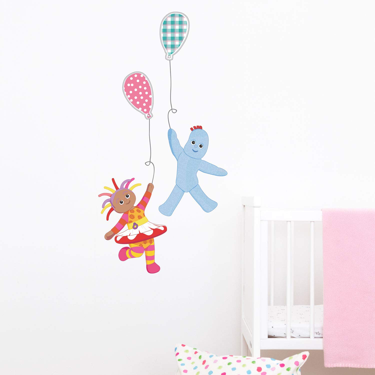 Igglepiggle and Upsy Daisy with Balloons (Regular Size) | Official in The Night Garden Wall Sticker