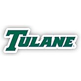 Tulane University Green Wave Vinyl Decal Sticker 2 Inch White Officially Licensed Collegiate Product