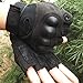 KevenAnna Free Soldier Men's Hard Knuckle Half Finger Military Gear Outdoor Tactical Gloves, Medium, Black