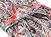 Zattcas Womens Bohemian Printed Wrap Bodice Sleeveless Crossover Maxi Dress (Small, Multi Coral)