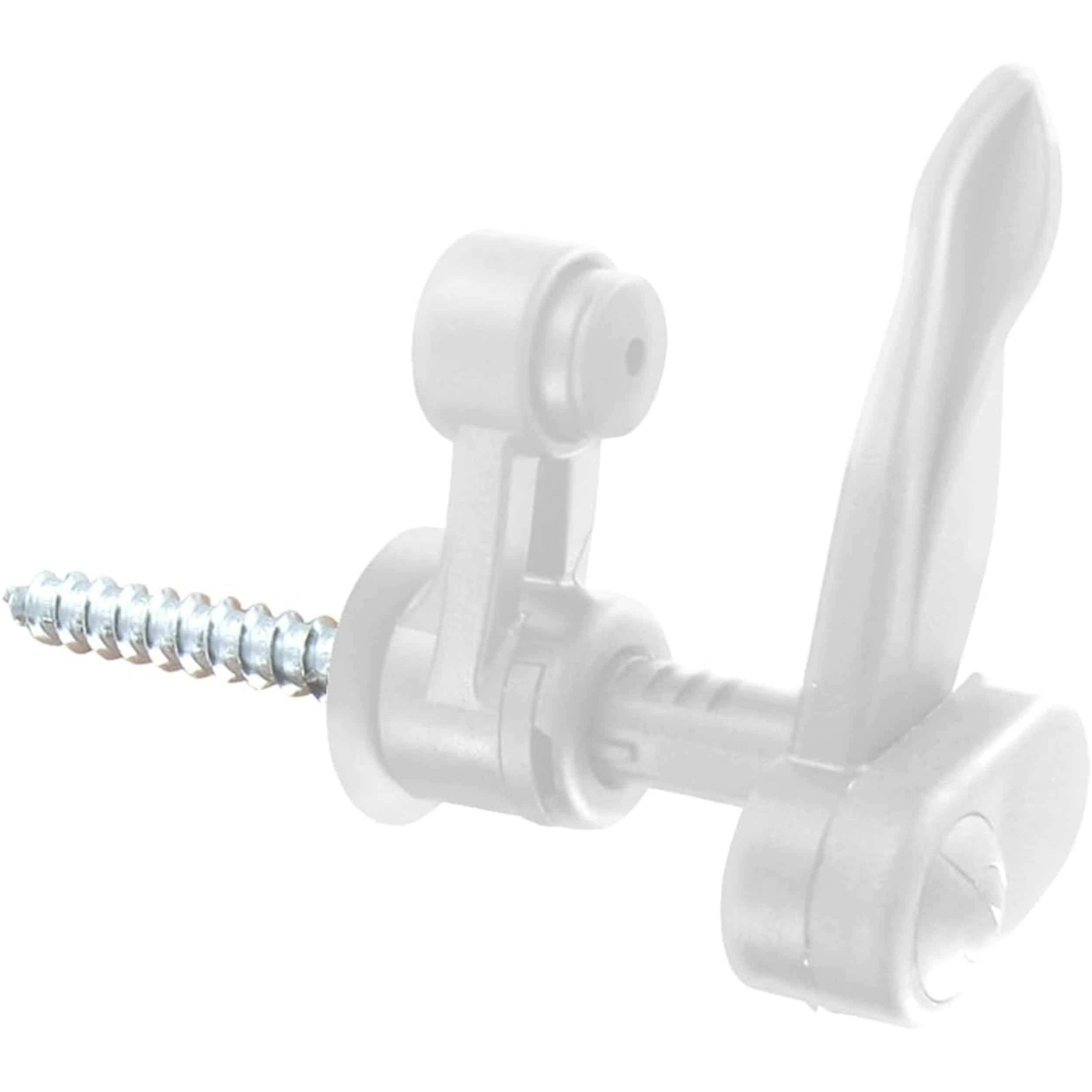 Marseillais Composite Stop with Damping Stop White | Diameter 10 | Length 130 | Adjustable from 5 to 40 mm | For Swing Shutter | Adjustable without Tools | Made in France