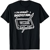 Never Forget Cassette Tape Gift Old School T-Shirt