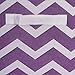 DII Non Woven Polyester Storage Bin, Chevron, Eggplant, Small Set of 2