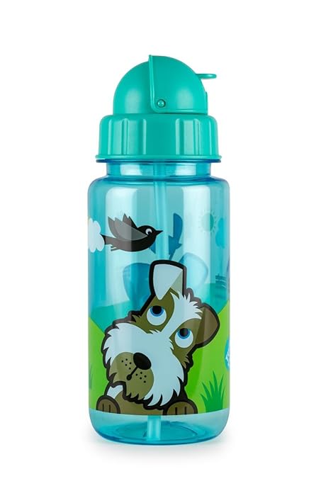 TUM TUM Flip Top Water Bottle (Blue (Scruff))