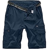 Jessie Kidden Mens Outdoor Casual Expandable Waist Lightweight Water Resistant Quick Dry Fishing Hiking Shorts