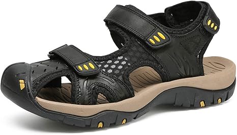 mens wide closed toe sandals