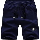JMIERR Mens Cotton Sweat Shorts with 3 Pockets Workout Lounge Jogger Athletic Shorts 7 inch Inseam Running Shorts