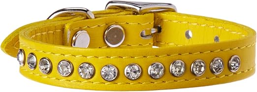 jeweled leather dog collars