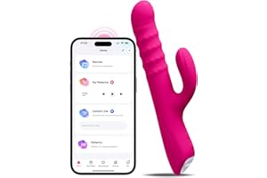 Lovense Velvo Rabbit Vibrator with Rotating Beads, Powerful G-Spot & Clit Vibrator Sex Toy for Women, App Remote Control Long