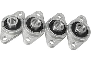 uxcell uxcell4pcs KFL08 8mm Zinc Alloy Self Aligning Pillow Block Flange Bearing