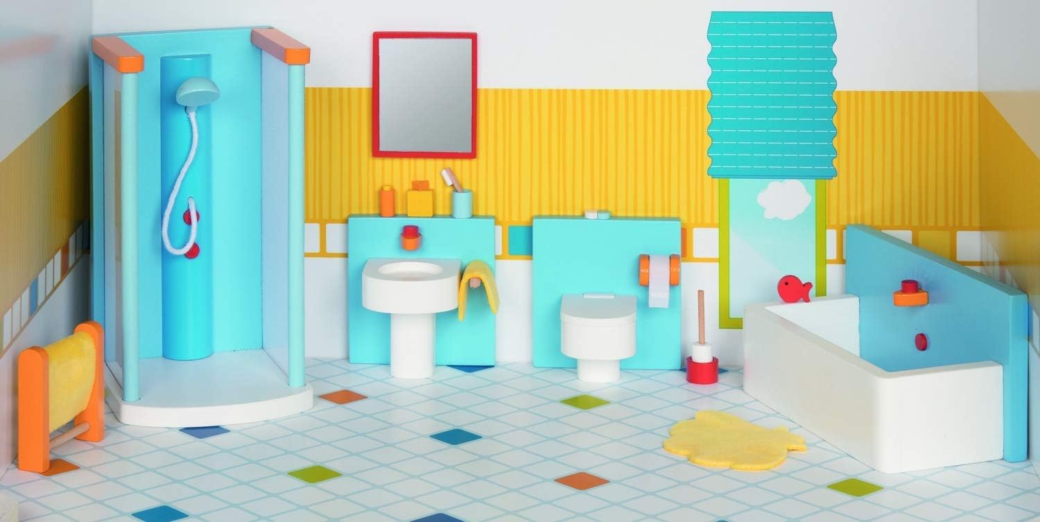 GOKI Furniture for Flexible Puppets Bathroom, Mixed