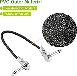 OTraki 4 Pack Patch Cables L Type 0.3m Right Angle Guitar Leads view 3