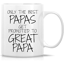 Amazon.com: Retreez Funny Mug - Only The Best Papas Get Promoted ...
