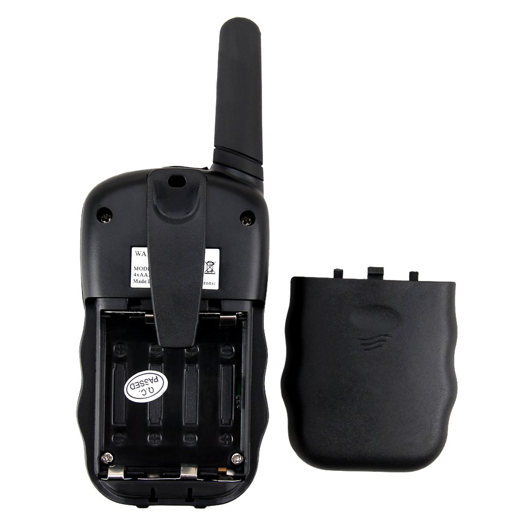 FLOUREON Walkie Talkies for Kids 8 Channels Two Way Radio Toys with Long Distance Range 2 Packs Black