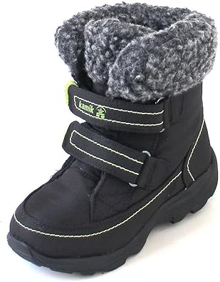 Amazon Com Kamik Leaf Kid S Waterproof Double Hook And Loop Thick Durable 25 F Snow Boots Snow Boots
