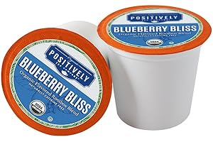 Organic Positively Tea Company, Blueberry Bliss Rooibos Tea, K-Cup Compatible, 24 Pods