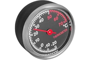 Alipis Car Thermometer Clip Accurate Interior Temperature Monitor with Real-Time Display Compact Air Vent Mount Temperature G