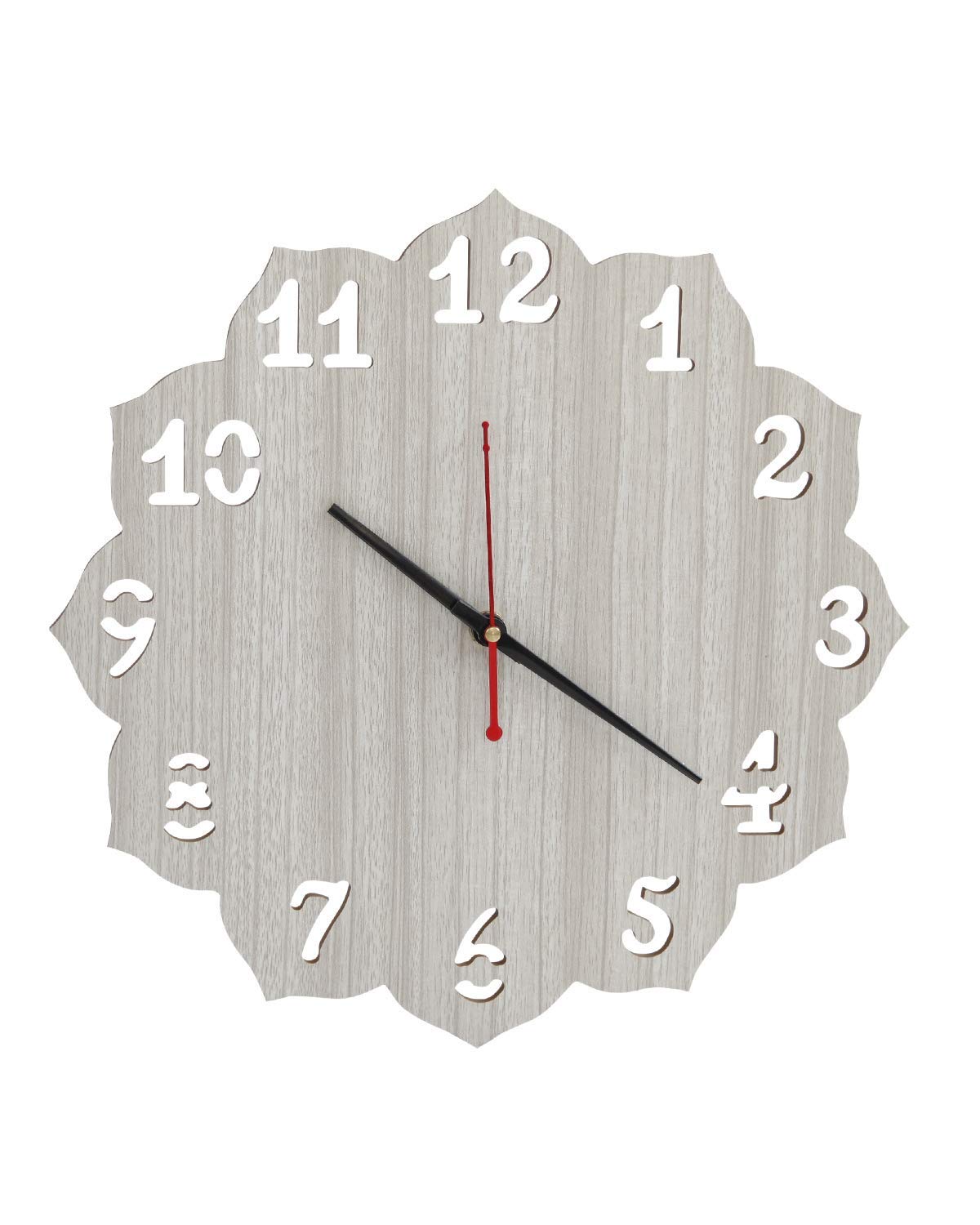 Buy Anudas Wooden Wall Clock, Wood Carving MDF Design, Perfect for Home