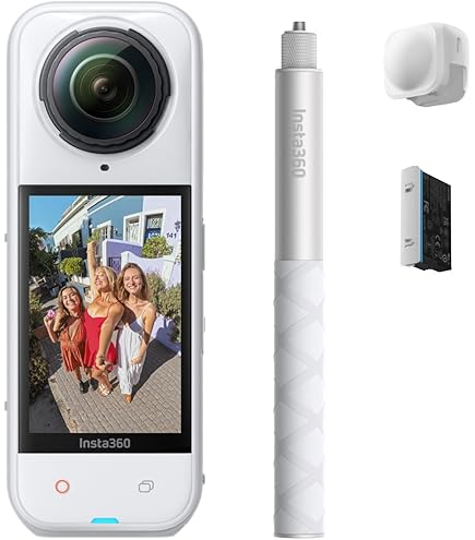 Amazon.com : Insta360 X5 8K 360 Waterproof Action Camera (White