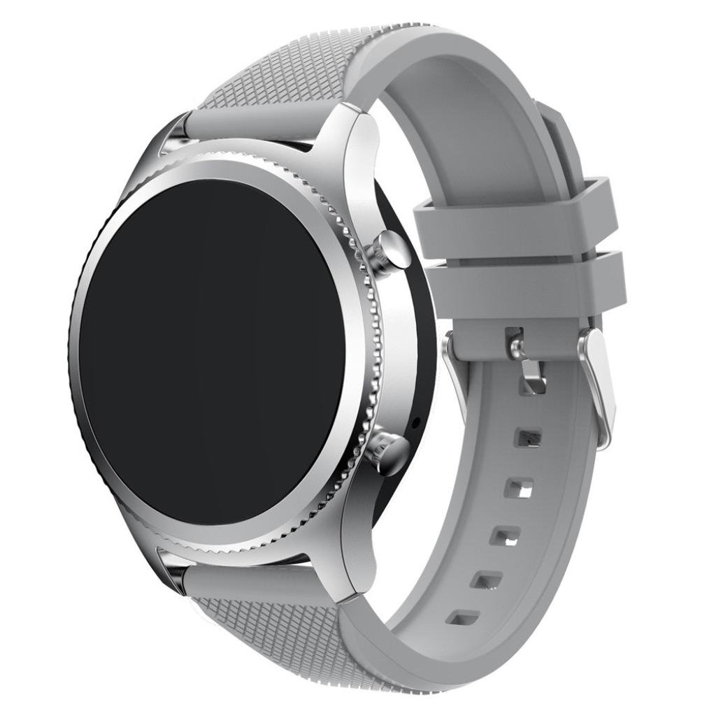 最先端 Newkellyバンドfor Samsung Gear S3クラシック シリコンブレスレットストラップバンド グレー B07c9zzjyf Hermescolleges Ca