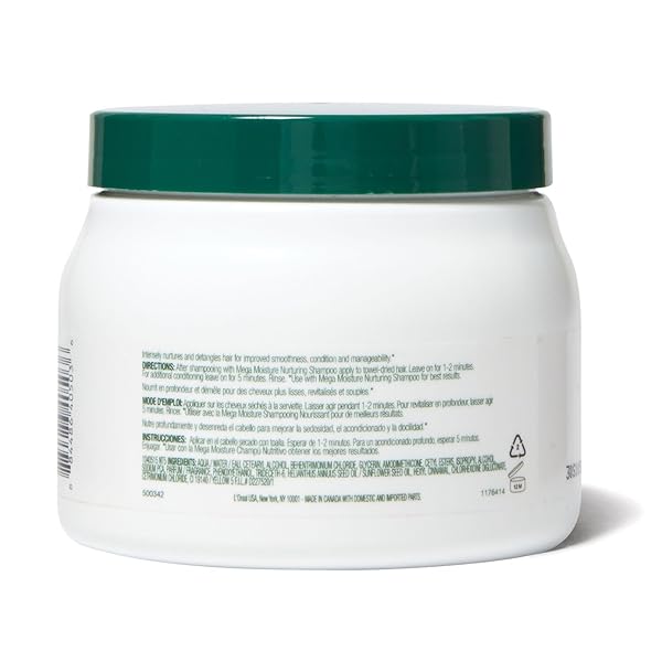 L’ORÉAL TECHNIQUE NATURE’S THERAPY MEGA MOISTURE CRÈME – CONDITIONING AND DETANGLING HAIR CREAM, SOFTENS AND ADDS SHINE WITH BOTANICAL EXTRACTS, FOR ALL HAIR TYPES