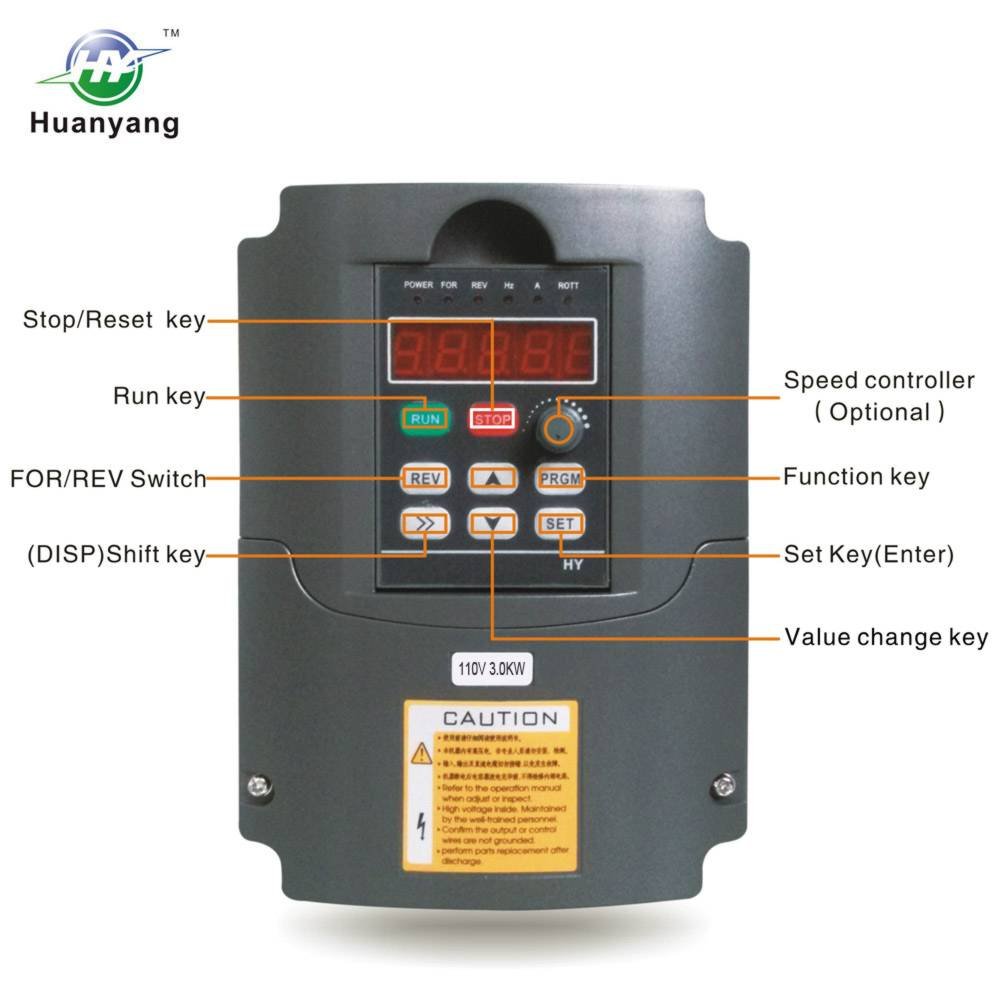 HY HUANYANG CNC VFD 220V 4.0KW 5.0HP Variable Frequency Drive Motor