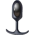 HEAVY HITTERS Premium Silicone Weighted Anal Plug - Large, Black