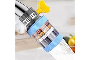 GRBVFDS 3 Pack Faucet Mount Filters,Faucet Water Filter Purifier Kitchen Tap Filtration Activated Carbon Removes Chlorine Fluoride Heavy Metals Hard Water for Home Kitchen Bathroom