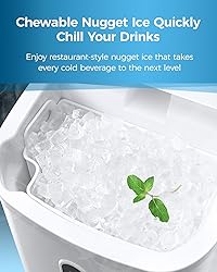 Ice Makers Countertop Nugget Ice Cubes, Portable