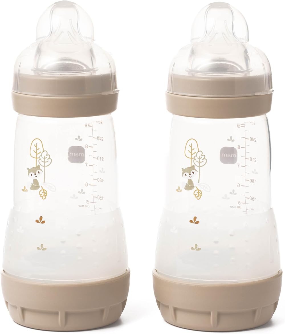MAM Easy Start Anti-Colic Bottles 2-Pack 260ml Self-Sterilising Medium Flow T3