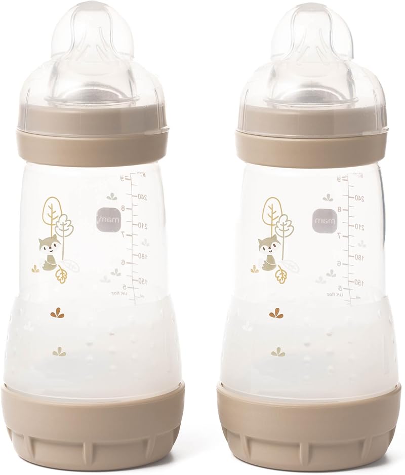 MAM Easy Start Anti-Colic Bottles 2-Pack 260ml Self-Sterilising Medium Flow T3