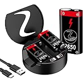 Suncala Rechargeable Battery Pack for Xbox Controllers, 3X 2650mAh Rechargeable Batteries with Charging Station for Xbox One/Xbox Series X|S/Xbox One S|X/Xbox One Elite Controllers