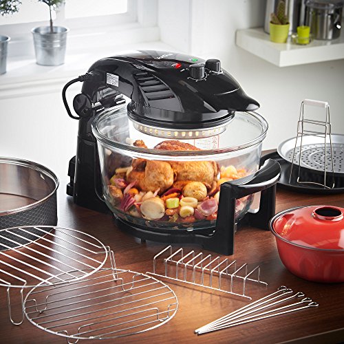 VonShef Halogen Oven Air Fryer with Hinged Lid 12L inludes Full