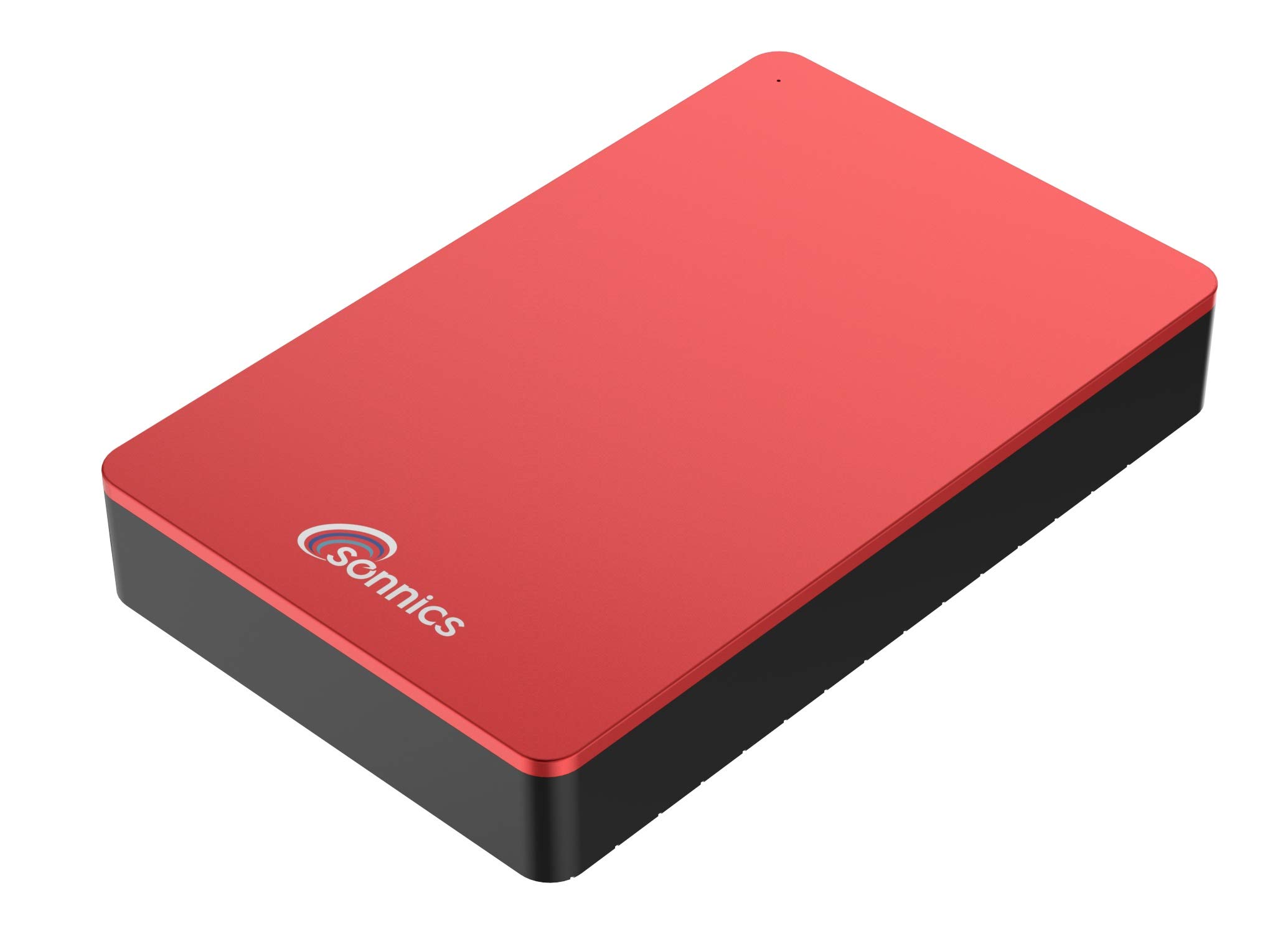 Sonnics 2TB Red External Desktop Hard drive USB 3.0 Compatible with Windows PC, Mac, Smart tv, XBOX ONE & PS4 (Mains Powered Not portable)