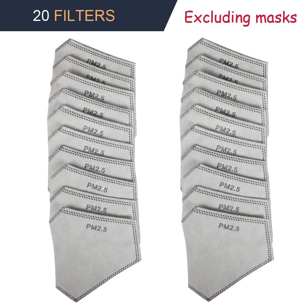 Face Dust Mask Caribbean Jamaica Flag Rasta Reggae Anti Pollution Breathable Respirator Universal Mask 10 N99 Filters Carbon Activated Filtration Cycling Running Women Men (FILTER2)