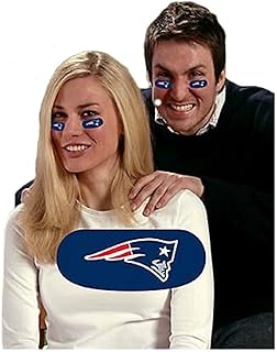 Amazon Com New England Patriots 8 Pack Waterless Temporary Tattoos Football Apparel Sports Outdoors