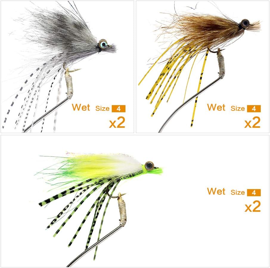 YZD Fly Fishing Trout Wet Dry Flies Trout Lures, Big Trout Flies Kits 03 - Image 4