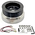 5/6 Hole Billet Steering Wheel Hub Adapter Kit Compatible With Chevy GM Flaming River Ididit Buick Jeep Cadillac