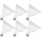 Sunco 6 Pack PAR38 LED Flood Light Bulb, 13W=100W, Dimmable, Waterproof | 1050LM, 4000K Cool White, E26 Medium Base, Outdoor Security Flood Light, Driveway, Porch, Patio, Exterior Yard Spotlight