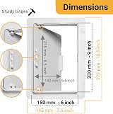 Proxinova Paintable Access Panel 230x150 mm ABS Plastic Wall Ceiling view 2
