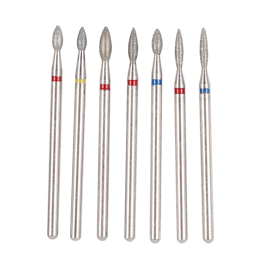 Nail Drill Bits, Nail Bits for Nail Drill, Drill Bits for Nails, Multifunctional Nail Art Manicure Drill Bits Electric Manicure Grinding Head for Acrylic Gel Nails Cuticle Manicure (NO.04)